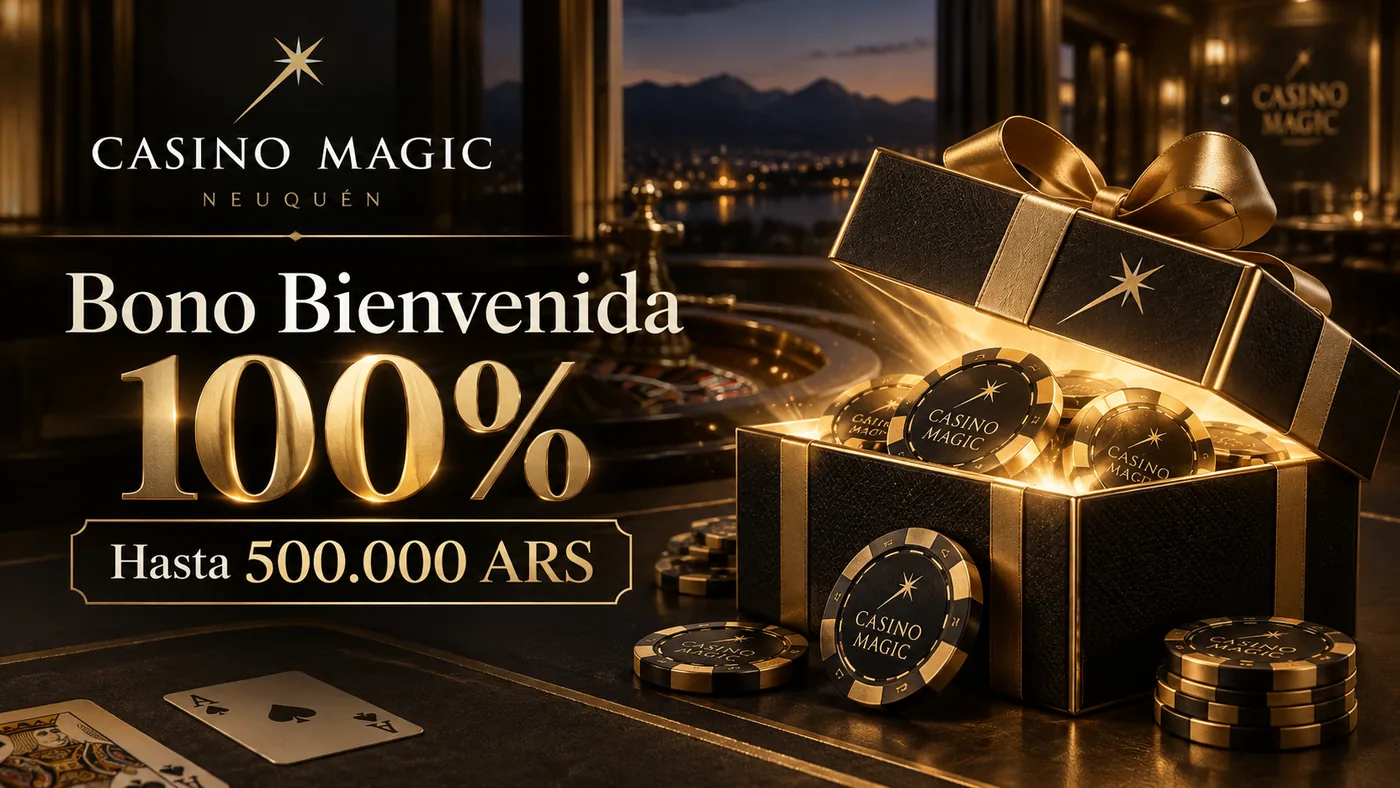 Caja con fichas doradas del Bono Bienvenida